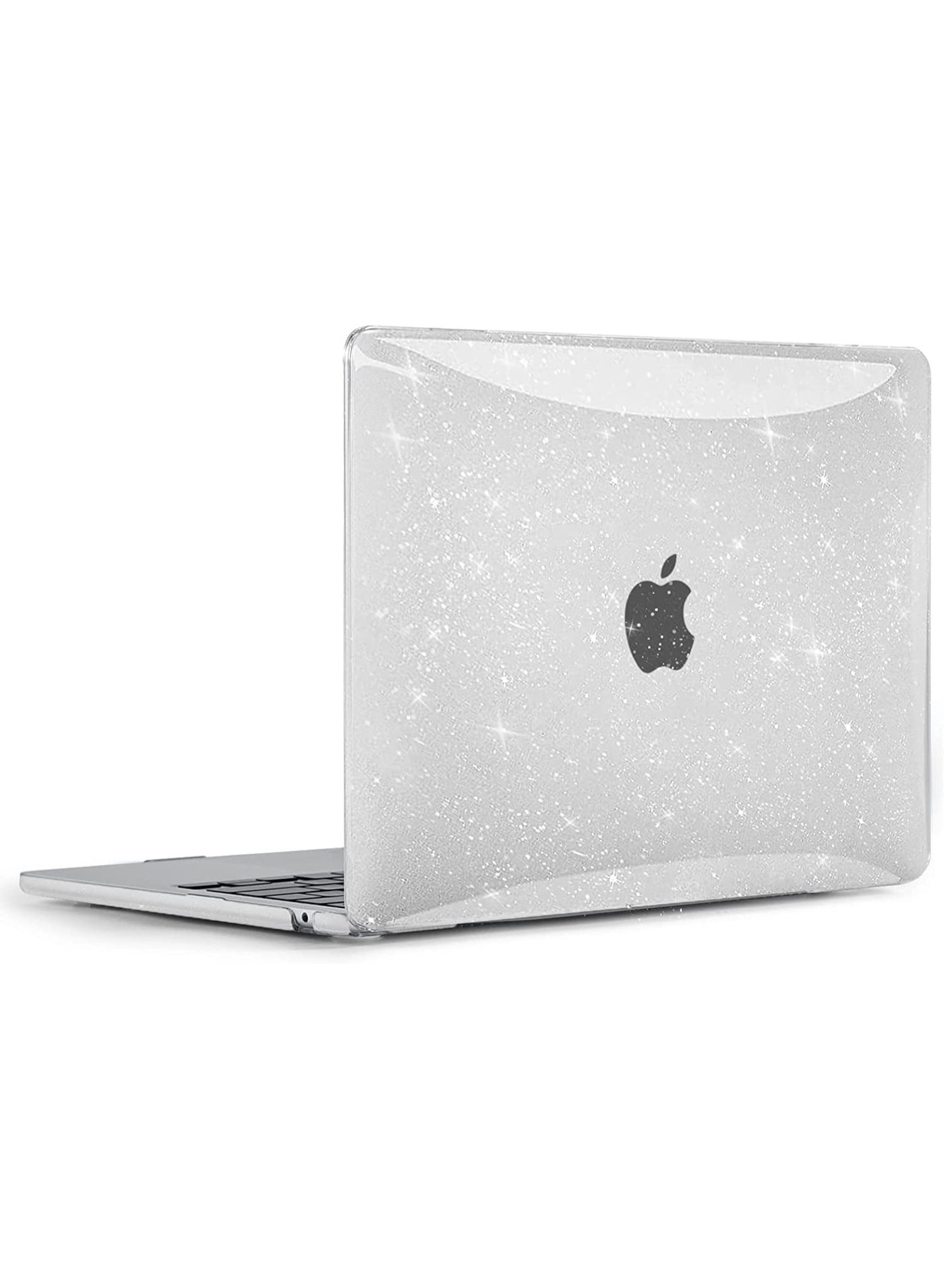 Shining Clear Case Compatible with MacBook Air 13 inch 2026--2022 M5/M4/M3/M2 A3449/A3240/A3113/A2681,Glitter Hard Shell for MacBook Air 13.6 inch